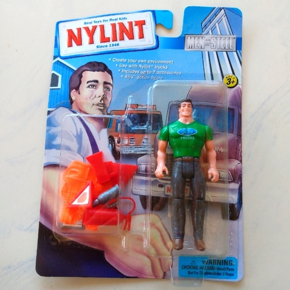 Vintage Nylint Ford Trucks Men of Steel Action Figure 1999 - Picture 1 of 5